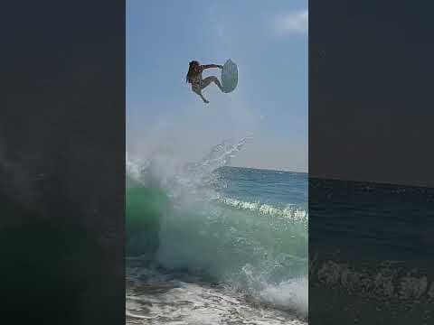 @SoLagLocal captures BIGGEST Skimboarding Air Ever?! #skimboarding #skimboard