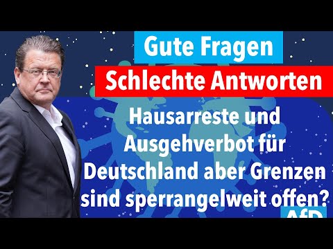 Hausarrest und Ausgehverbot - aber Grenzen sind sperrangelweit offen?