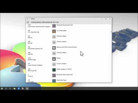 Change Program Default Associations in Windows 10