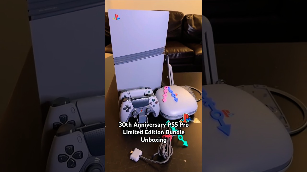 30th Anniversary PS5 Pro Limited Edition Bundle Unboxing