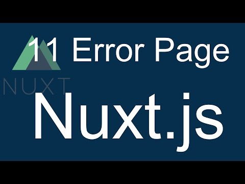 11 Nuxt JS beginner tutorial Nuxt custom error page
