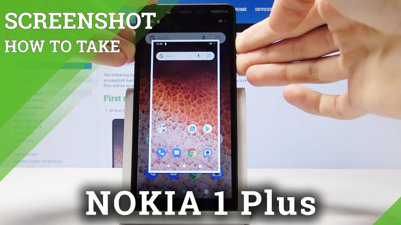 How to Take Screenshot in NOKIA 1 Plus - Capture Screen Instructions