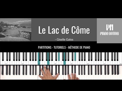 Le Lac de Côme - Lake Como - Giselle Galos (Sheet Music - Piano Solo - Piano Cover - Tutorial)