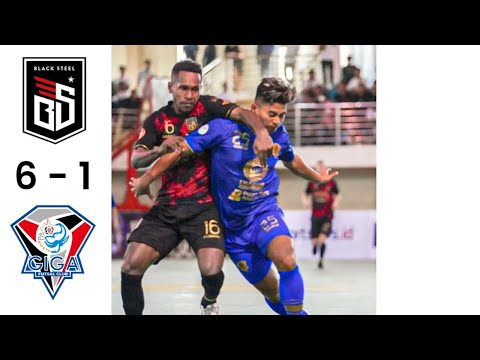 Blacksteel Manokwari Vs Giga Fc Highlight Futsal Profesional 2022 Gor Tripat Gerung NTB