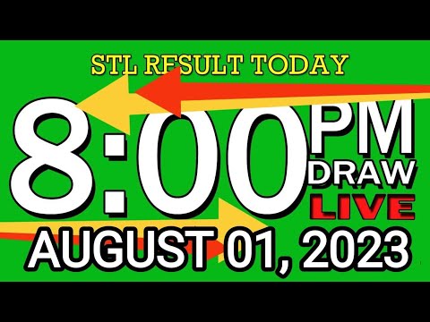 LIVE 8 PM STL RESULT TODAY AUGUST 01, 2023 LOTTO RESULT WINNING NUMBER
