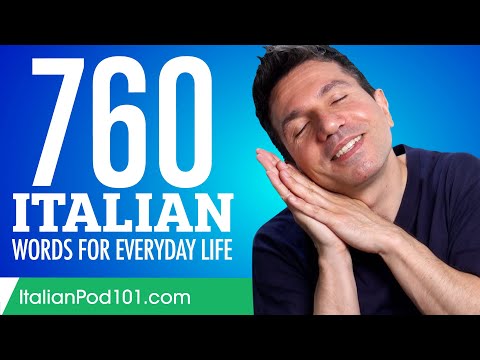 760 Italian Words for Everyday Life - Basic Vocabulary #38