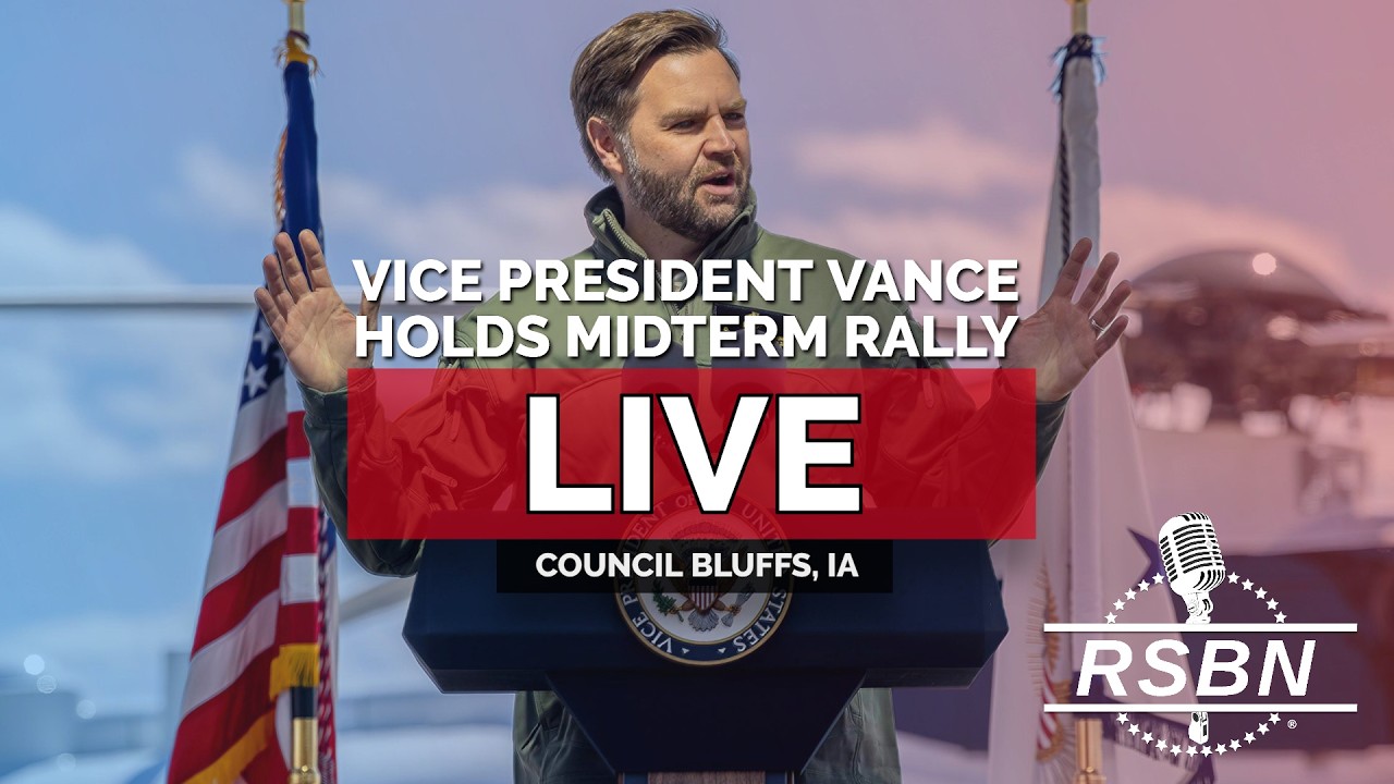LIVE: Vice President Vance Holds a Midterm Rally in Council Bluffs, Iowa - 09/18/26