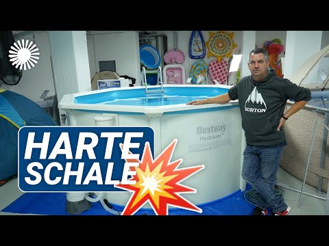 Bestway Hydrium Pool Stahlwandpool Review 🌊 Der Pool mit harter Schale! | Hertie