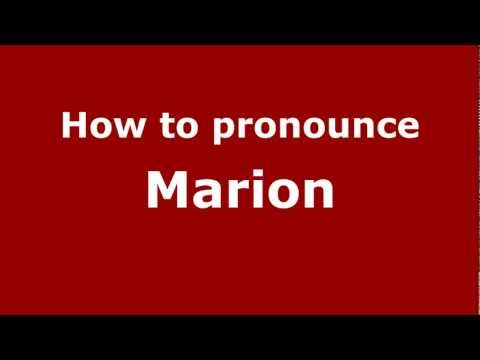 How to pronounce Marion