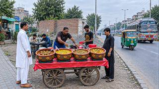 FRESH BREAKFAST SERVED ON PAKISTANI STREETS | AUTHENTIC LOCAL STREET F
