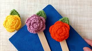 Crochet Bookmark Flower | Bookmark Crochet Tutorial and Tips 📚