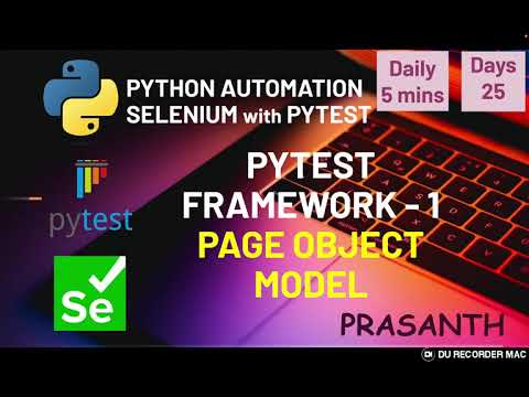 Day 25 Pytest Python Selenium Framework Part 1 Page Object Model Python Selenium Pom Tutorial