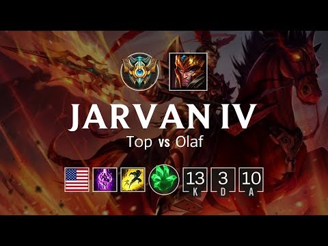 Jarvan IV Top vs Olaf - NA Challenger Patch 8.17