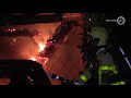 Grote brand verwoest villa en auto in Hierden