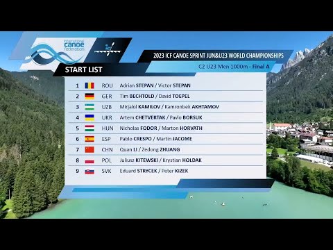 C2 U23 Men 1000m Final A / 2023 ICF Canoe-Kayak Sprint World Championships Auronzo Italy