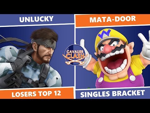 Cavalier Clash 4: Losers Top 12 - Unlucky (Snake) Vs Mata-Door (Wario) SSBU Singles