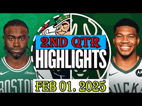 Boston Celtics vs Milwaukee Bucks 2nd Qtr Feb 01.2026 Highlights | NBA hightlight