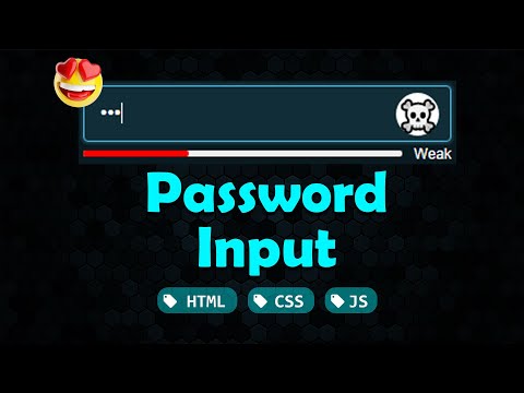 Asmr Programming Password Input Form With Html Css And Javascript