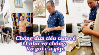Chồng đưa tiểu tam vềỞ như vợ chồng. Vợ gọi c.a gấp.