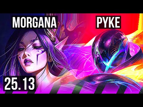 MORGANA & Sivir vs PYKE & Smolder (SUP) | EUW Master | 25.13