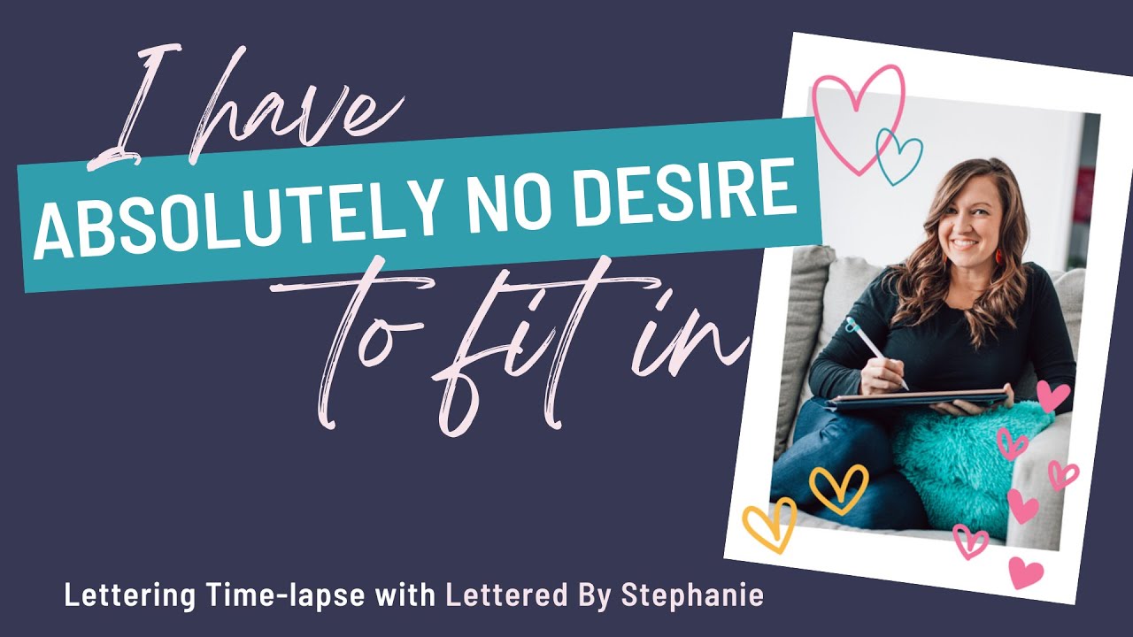 Hand Lettering a Quote To Use As an SVG Cut File