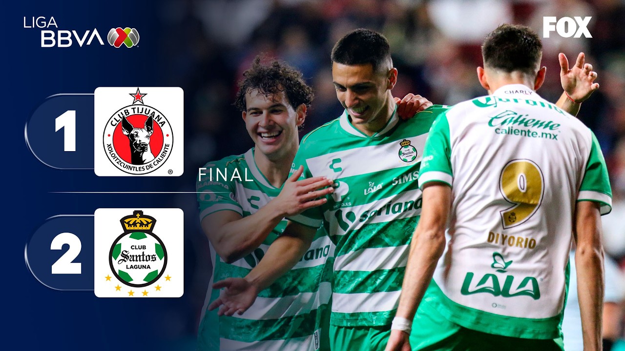 Club Tijuana vs Santos Laguna Highlights