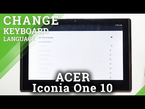 How to Change Keyboard Language in ACER Iconia One 10 – Set Desired Keyboard