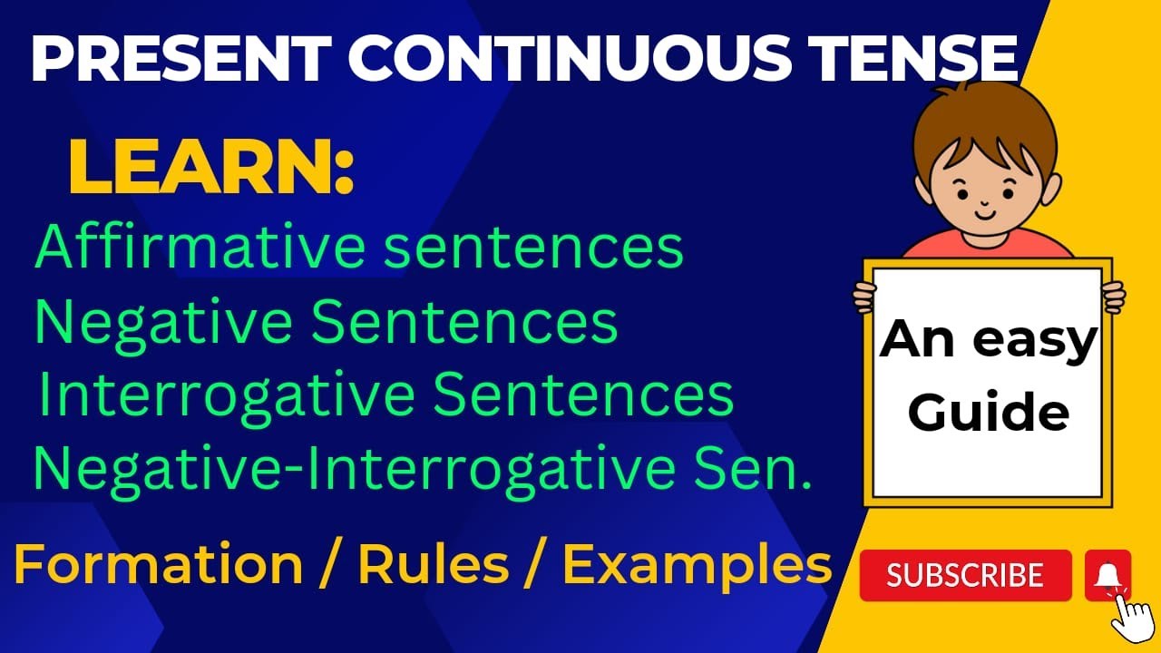 Present Continuous Tense Affirmative | Negative & Interrogative Sentences | Learn with Examples