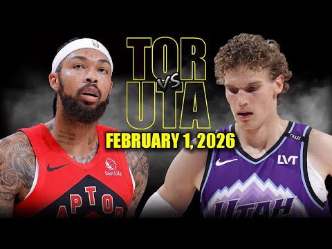Toronto Raptors vs Utah Jazz Full Game Highlights – February 1, 2026 | NBA Season