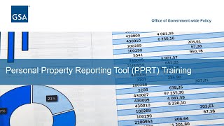 The Personal Property Reporting Tool (PPRT) Training