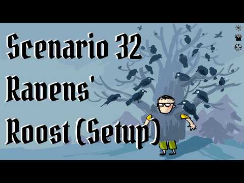 033A - Frosthaven Insane Difficulty (+3) Solo 4 Characters, Scenario 32, Ravens' Roost (Setup)