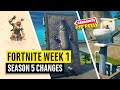 Fortnite | All Season 5 Map Updates and Hidden Secrets! WEEK 1 Zero Point