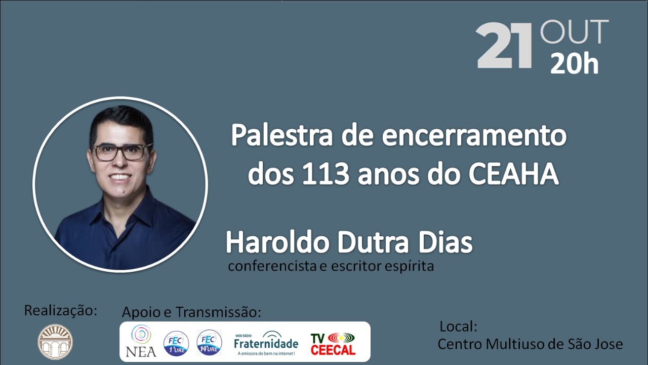 Haroldo Dutra Dias  - Transição Planetária (2023)-  Palestra de encerramento  dos 113 anos do CEAHA
