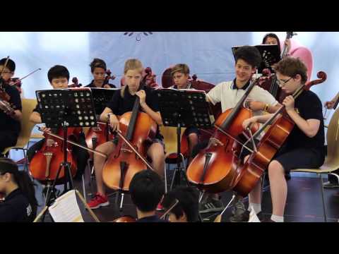 Berkeley Middle School Strings play 'Bile 'em Cabbage Down'