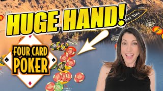 OMG!! 😮 HUGE WIN on 4 Card Poker at 7 Feathers Casino #bigwin #poker #casino