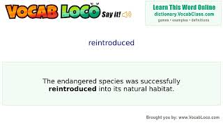 Video thumbnail for reintroduced