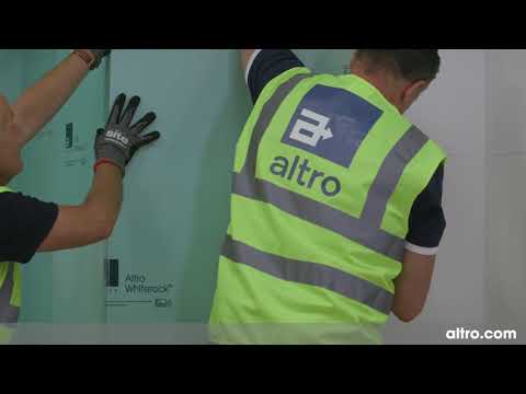 Altro walls installation 10: Hot welded joint