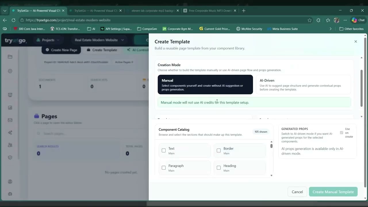 How to Create Templates in Trysetgo (Manual Method) | Step-by-Step Guide