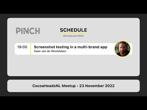 CocoaHeadsNL Meetup, 23 November 2022 thumbnail