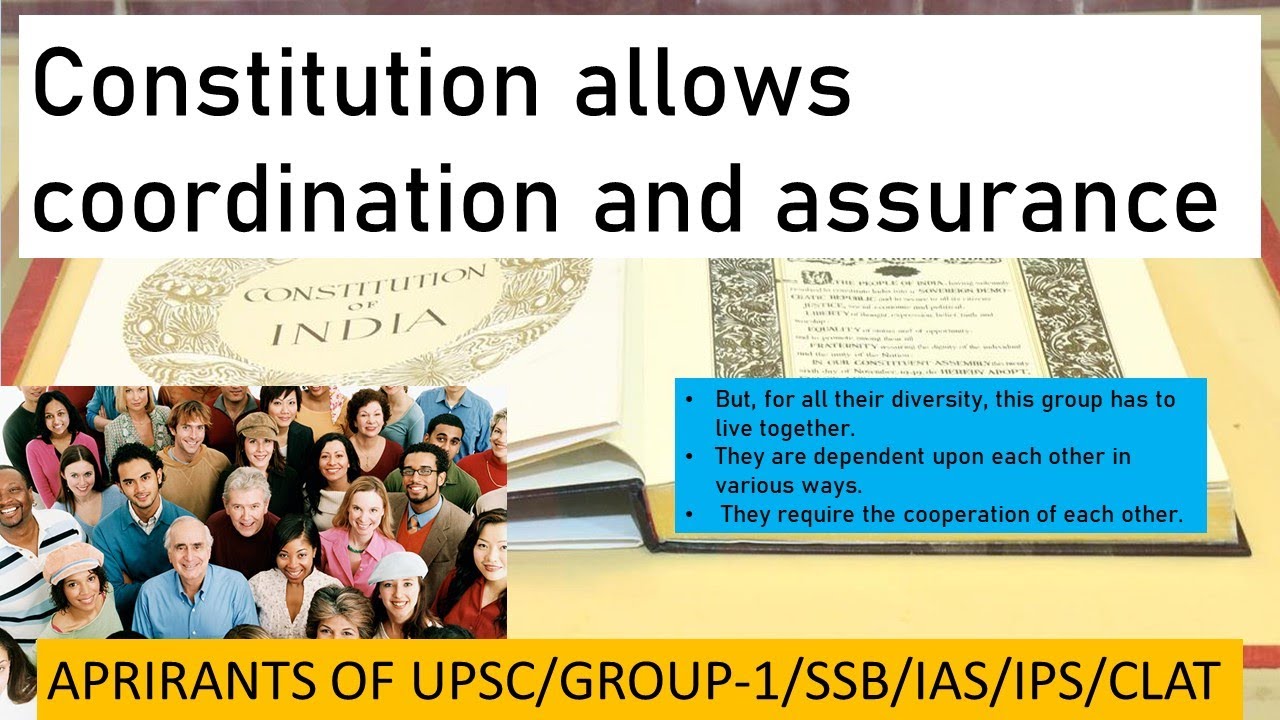 Class 11 Political Science Notes Chapter 1 Constitution: Why and How?-Coordination and assurance