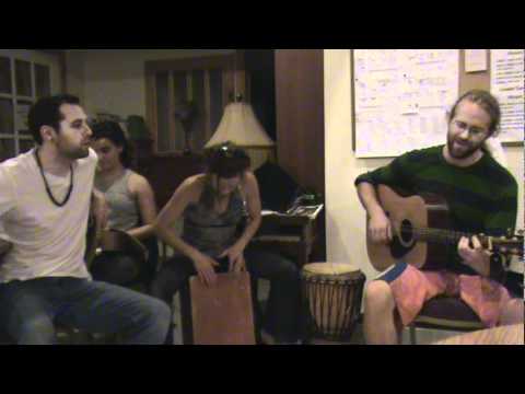 Song Title? performed by Jordan Michel, Polly Wood, and Travis Knapp