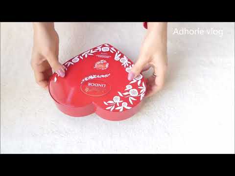Unboxing Heart Shape Lindt Chocolate #shorts