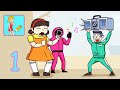 Draw Puzzle Train Your Brain SQUID GAME ALL LEVELS 1 50 Android Gameplay Walkthrough HD
