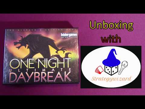 One Night Ultimate Werewolf Unboxing with Strategywizard