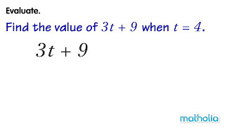 Evaluating Algebraic Expressions (1)