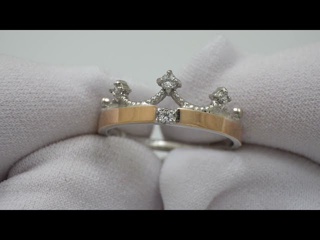 Срібна каблучка "Корона" 381кю Відео огляд