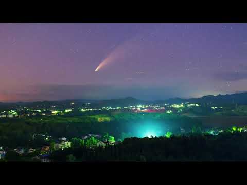 Comet NEOWISE over China