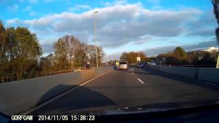 preview picture of video 'A335 Wide Lane Eastleigh - Dizzy Renault Traffic Mini Bus - GORFCAM'