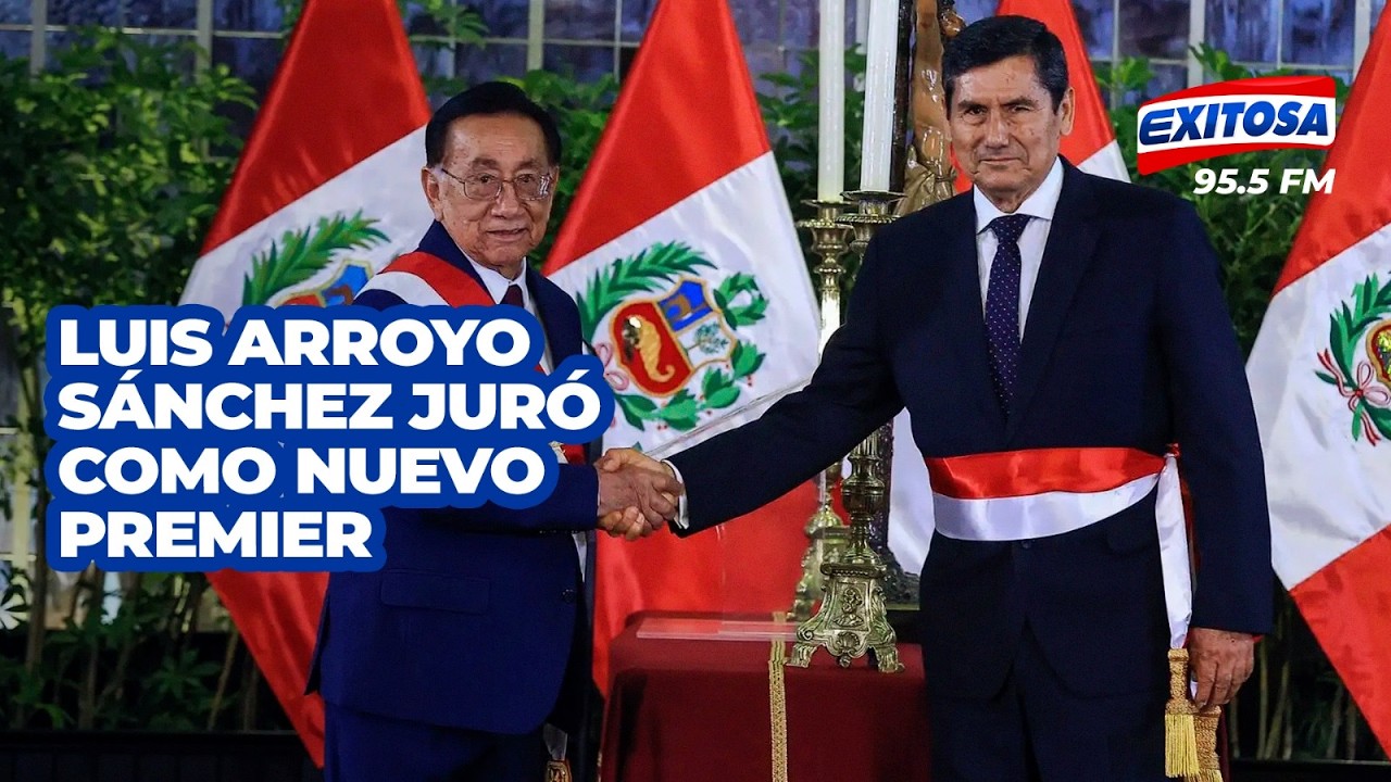 🔴🔵 Luis Arroyo juró como nuevo presidente del Consejo de Ministros de José María Balcázar