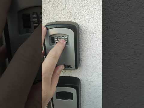 master lock key box opening